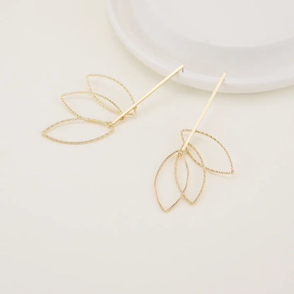 Wholesale Jewelry Simple Style Geometric Iron Hollow Out Ear Studs