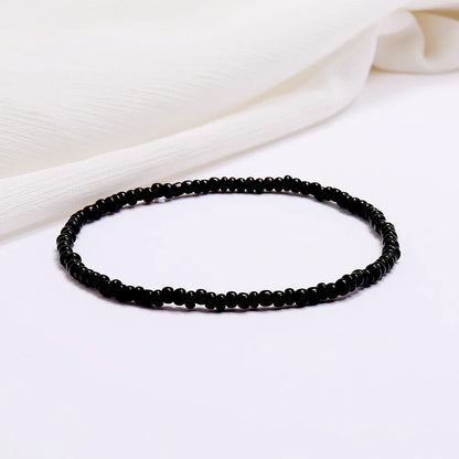 Wholesale Jewelry Simple Style Geometric Seed Bead Stoving Varnish Anklet