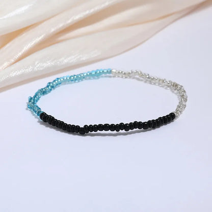 Wholesale Jewelry Simple Style Geometric Seed Bead Stoving Varnish Anklet