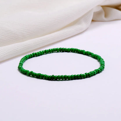 Wholesale Jewelry Simple Style Geometric Seed Bead Stoving Varnish Anklet