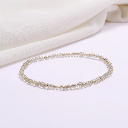 Wholesale Jewelry Simple Style Geometric Seed Bead Stoving Varnish Anklet