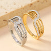 Wholesale Jewelry Simple Style Geometric Solid Color 304 Stainless Steel Rings