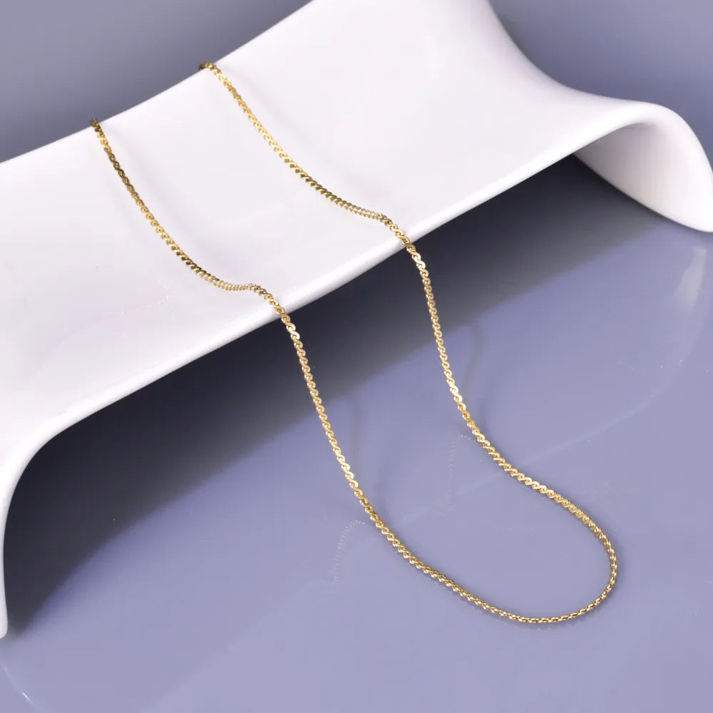 Wholesale Jewelry Simple Style Geometric Solid Color 304 Stainless Steel Titanium Steel 18K Gold Plated Plating Bracelets Necklace