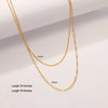 Wholesale Jewelry Simple Style Geometric Solid Color Titanium Steel Chain Necklace