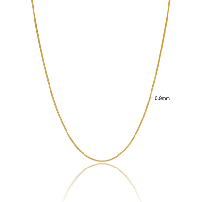 Wholesale Jewelry Simple Style Geometric Solid Color Titanium Steel Necklace