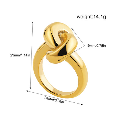 Wholesale Jewelry Simple Style Geometric Water Droplets Solid Color Titanium Steel Open Rings