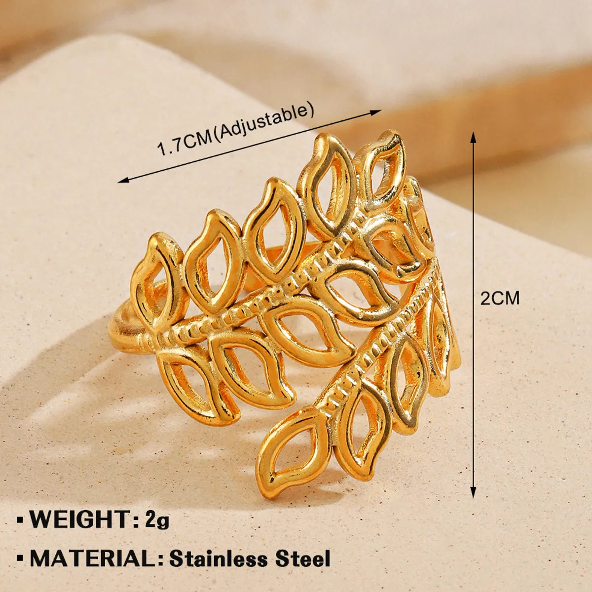 Wholesale Jewelry Simple Style Hand Heart Shape 304 Stainless Steel Plating Open Rings