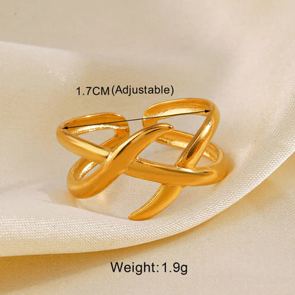 Wholesale Jewelry Simple Style Hand Heart Shape 304 Stainless Steel Plating Open Rings