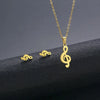 Wholesale Jewelry Simple Style Hand Smiley Face 304 Stainless Steel Chain Earrings Necklace