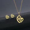 Wholesale Jewelry Simple Style Hand Smiley Face 304 Stainless Steel Chain Earrings Necklace