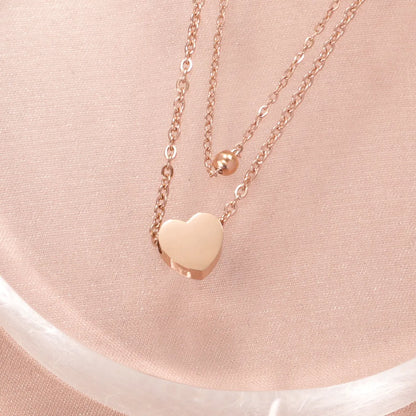 Wholesale Jewelry Simple Style Heart Shape 304 Stainless Steel Anklet