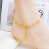 Wholesale Jewelry Simple Style Heart Shape Flower 304 Stainless Steel Anklet