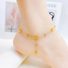 Wholesale Jewelry Simple Style Heart Shape Flower 304 Stainless Steel Anklet