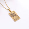 Wholesale Jewelry Simple Style Human Tarot 304 Stainless Steel Plating Pendant Necklace