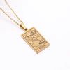 Wholesale Jewelry Simple Style Human Tarot 304 Stainless Steel Plating Pendant Necklace