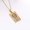 Wholesale Jewelry Simple Style Human Tarot 304 Stainless Steel Plating Pendant Necklace