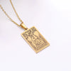 Wholesale Jewelry Simple Style Human Tarot 304 Stainless Steel Plating Pendant Necklace