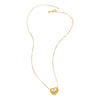 Wholesale Jewelry Simple Style Inlaid Zircon Heart Pendant Necklace Copper Electroplating