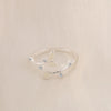 Wholesale Jewelry Simple Style Leaves Texture Resin Copper Zircon Inlay Rings