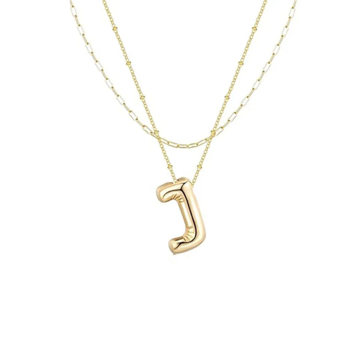 Wholesale Jewelry Simple Style Letter 304 Stainless Steel Gold Plated Plating Pendant Necklace