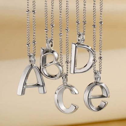 Wholesale Jewelry Simple Style Letter 304 Stainless Steel Pendant Necklace