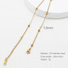 Wholesale Jewelry Simple Style Printing 316 Stainless Steel  Plating Necklace
