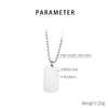 Wholesale Jewelry Simple Style Rectangle 304 Stainless Steel MNE0129-Ball Bead Chain Pendant Necklace