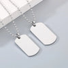Wholesale Jewelry Simple Style Rectangle 304 Stainless Steel MNE0129-Ball Bead Chain Pendant Necklace
