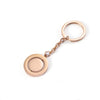 Wholesale Jewelry Simple Style Round 304 Stainless Steel Plating Cable Chain Pendant Necklace Keychain