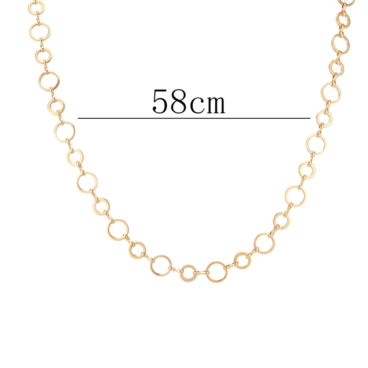 Wholesale Jewelry Simple Style Round Iron Artificial Pearls Polishing Plating Inlay Choker