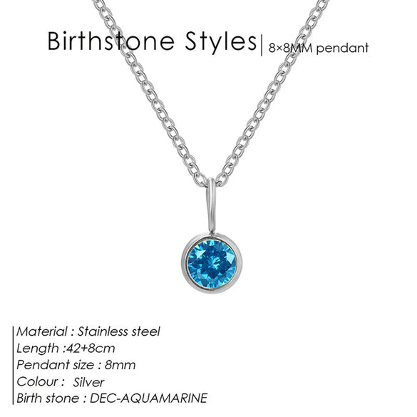 Wholesale Jewelry Simple Style Shiny Round 304 Stainless Steel Rhinestones Inlay Pendant Necklace