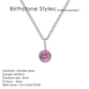 Wholesale Jewelry Simple Style Shiny Round 304 Stainless Steel Rhinestones Inlay Pendant Necklace