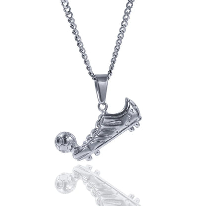 Wholesale Jewelry Simple Style Shoe 316L Stainless Steel  Plating Pendant Necklace