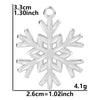 Wholesale Jewelry Simple Style Snowflake 304 Stainless Steel Plating Pendant Necklace