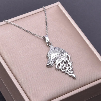 Wholesale Jewelry Simple Style Snowflake 304 Stainless Steel Plating Pendant Necklace