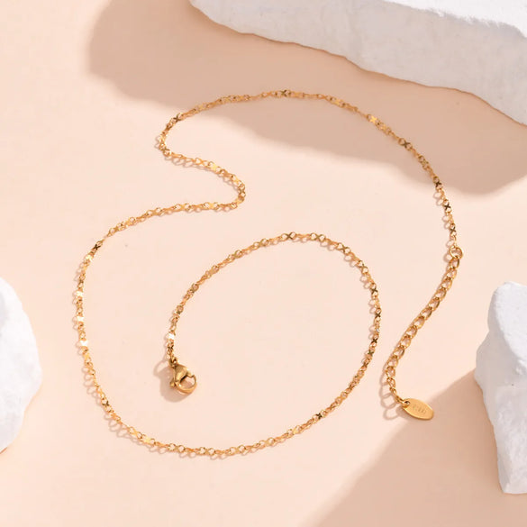 Wholesale Jewelry Simple Style Solid Color 201 Stainless Steel Bracelets Necklace