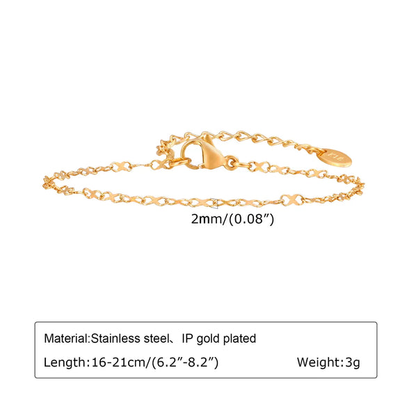 Wholesale Jewelry Simple Style Solid Color 201 Stainless Steel Bracelets Necklace