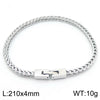 Wholesale Jewelry Simple Style Solid Color 304 Stainless Steel 18K Gold Plated Bracelets Necklace