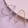 Wholesale Jewelry Simple Style Solid Color 304 Stainless Steel 18K Gold Plated Polishing Open Rings