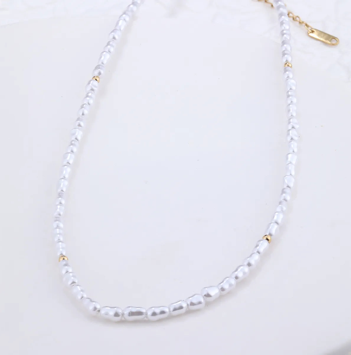 Wholesale Jewelry Simple Style Solid Color 304 Stainless Steel Natural Stone 18K Gold Plated Inlay Pendant Necklace