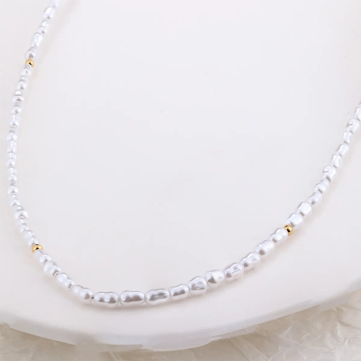 Wholesale Jewelry Simple Style Solid Color 304 Stainless Steel Natural Stone 18K Gold Plated Inlay Pendant Necklace