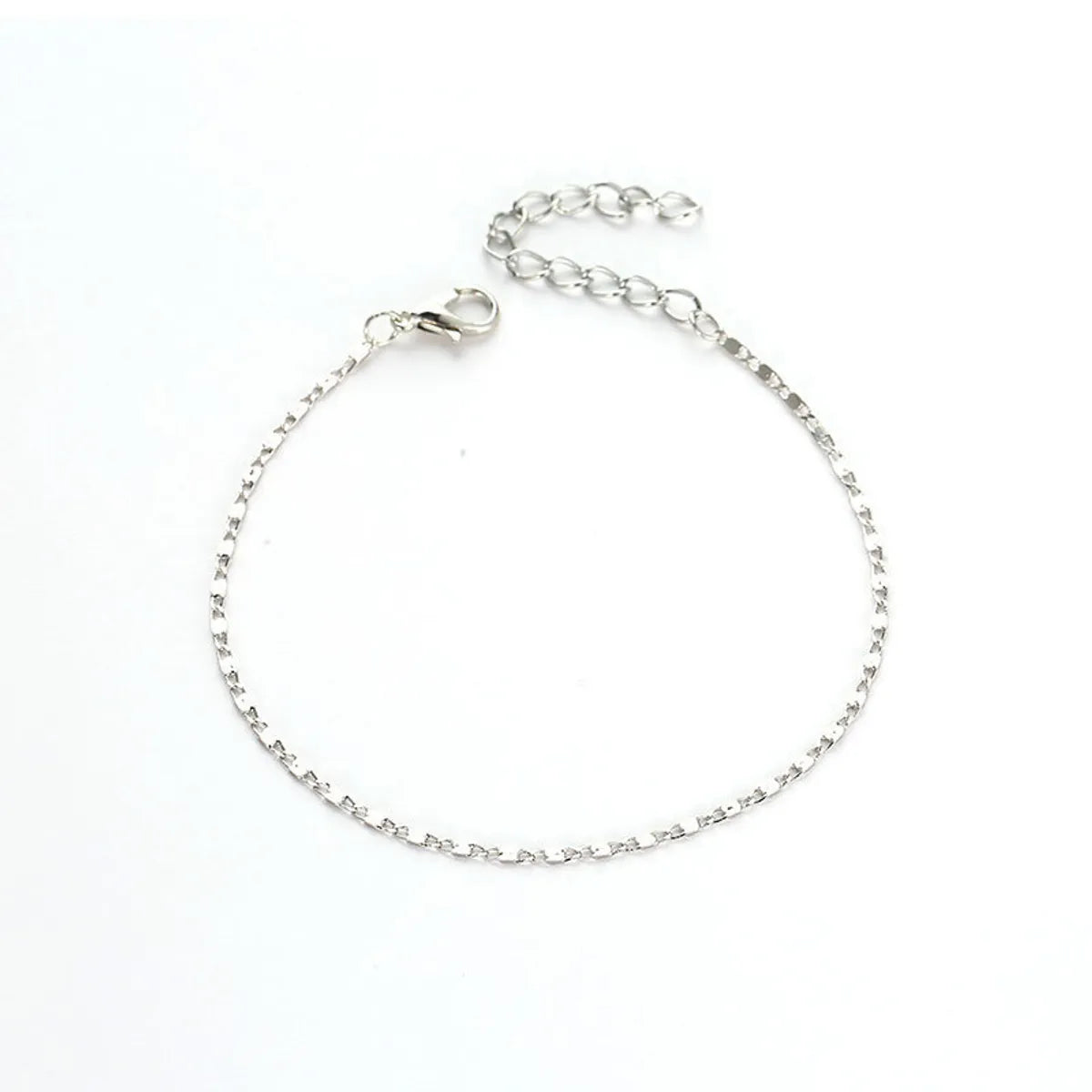 Wholesale Jewelry Simple Style Solid Color Iron Copper Anklet