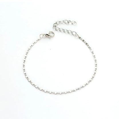 Wholesale Jewelry Simple Style Solid Color Iron Copper Anklet