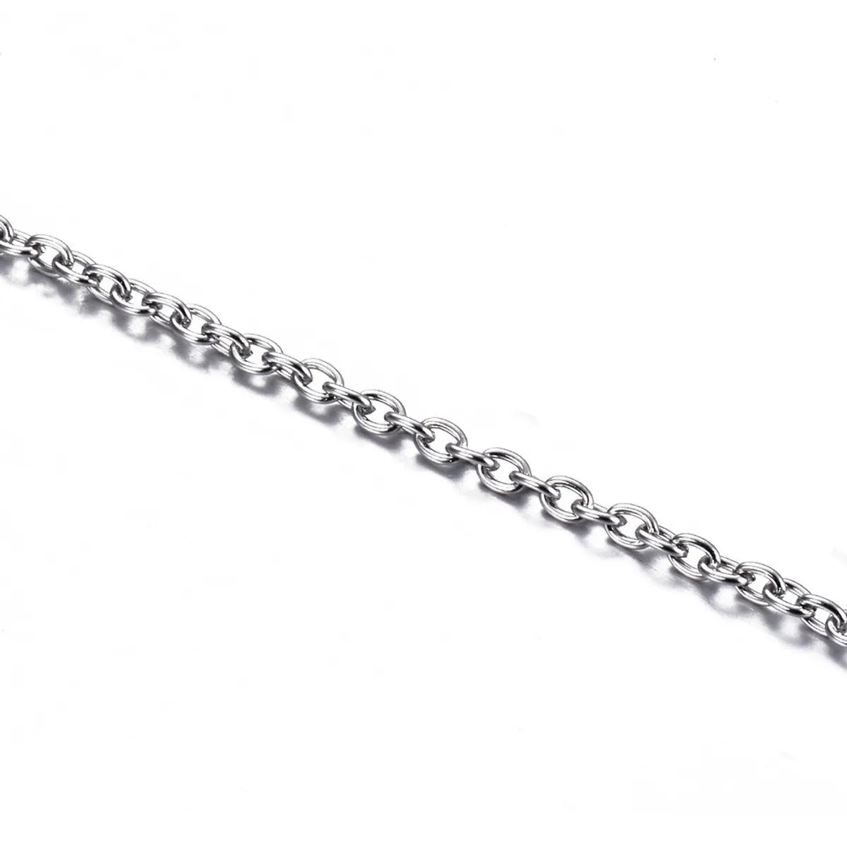 Wholesale Jewelry Simple Style Solid Color Titanium Steel Chain Necklace