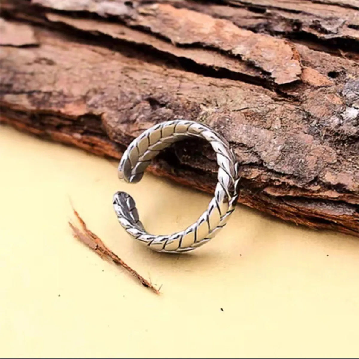 Wholesale Jewelry Simple Style Solid Color Titanium Steel Plating Rings