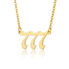 Wholesale Jewelry Simple Style Stainless Steel Ochain Necklace With Letters Numbers Text Electroplating