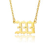 Wholesale Jewelry Simple Style Stainless Steel Ochain Necklace With Letters Numbers Text Electroplating