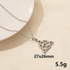 Wholesale Jewelry Simple Style Tortoise Knot 304 Stainless Steel Chain Pendant Necklace