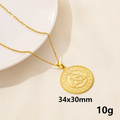 Wholesale Jewelry Simple Style Tortoise Knot 304 Stainless Steel Chain Pendant Necklace