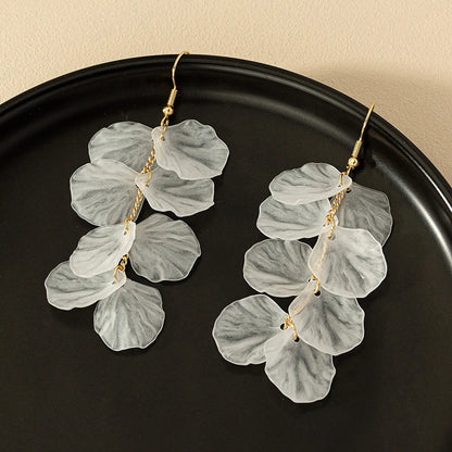 1 Pair Simple Style Transparent Resin Drop Earrings